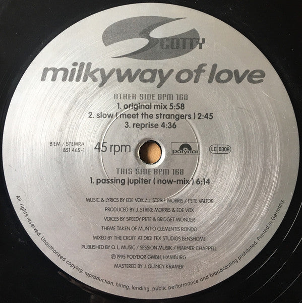Scotty (3) : Milkyway Of Love (12")