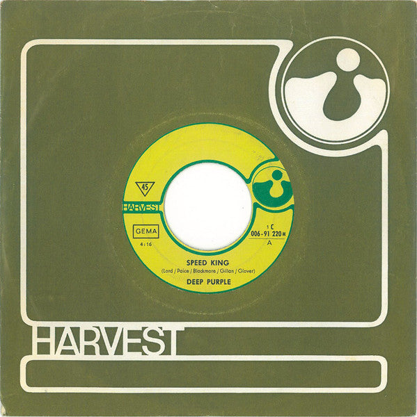 Deep Purple : Speed King (7", Single)
