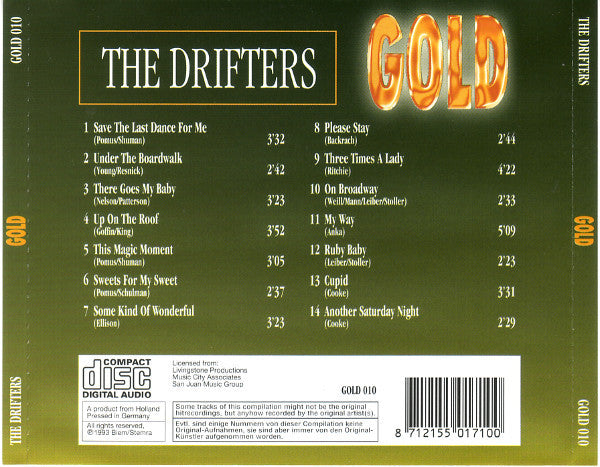 The Drifters : Gold (CD, Comp)
