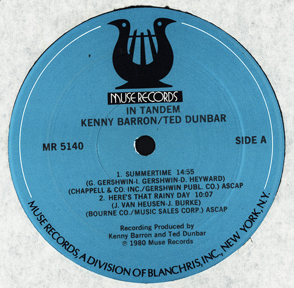 Kenny Barron & Ted Dunbar : In Tandem (LP, Album)