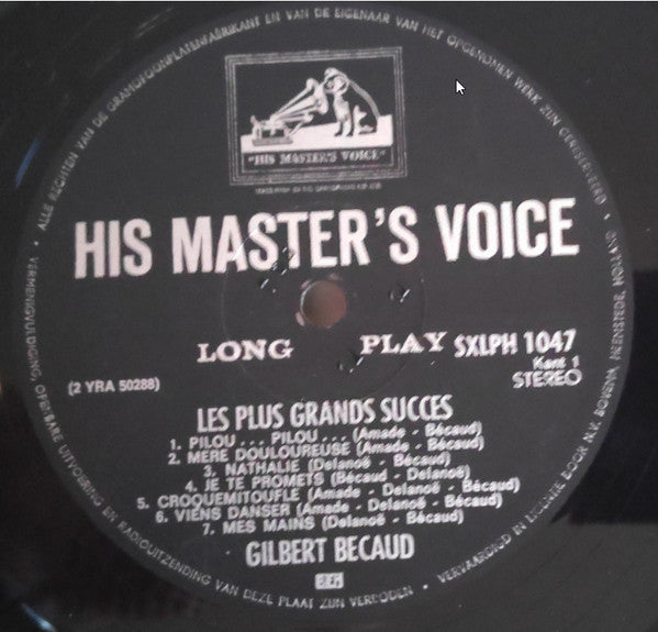 Gilbert Bécaud : Les Plus Grands Succès (LP, Comp)