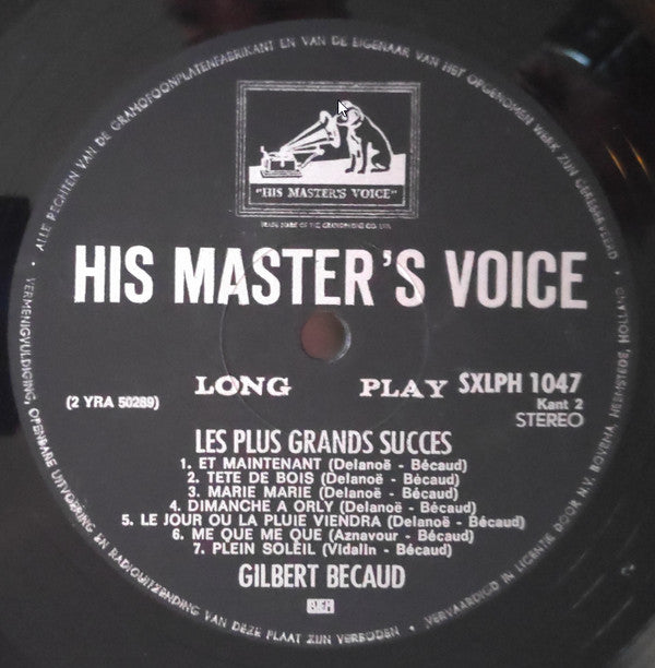 Gilbert Bécaud : Les Plus Grands Succès (LP, Comp)