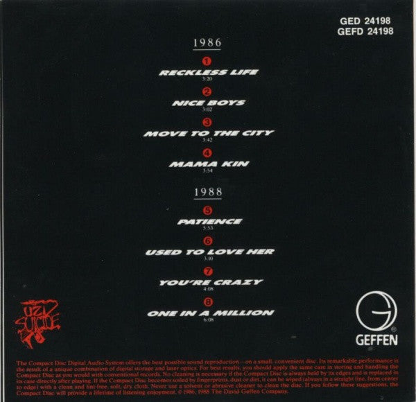 Guns N' Roses : G N' R Lies (CD, Album)