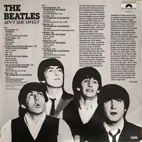 The Beatles : Ain't She Sweet (LP, Comp, RE)