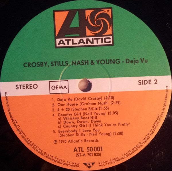 Crosby, Stills, Nash & Young : Déjà Vu (LP, Album, RE, Gat)