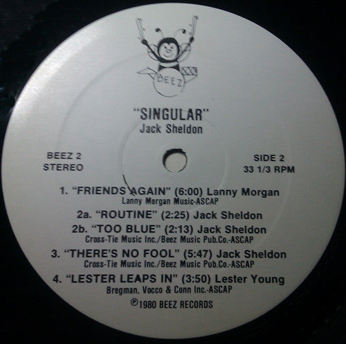 Jack Sheldon : Singular  (LP)