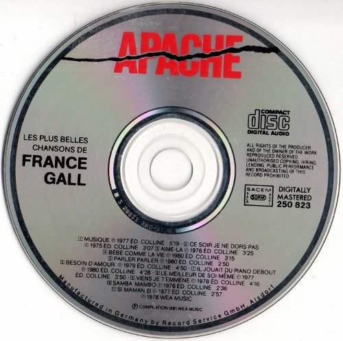 France Gall : Les Plus Belles Chansons De France Gall (CD, Comp)