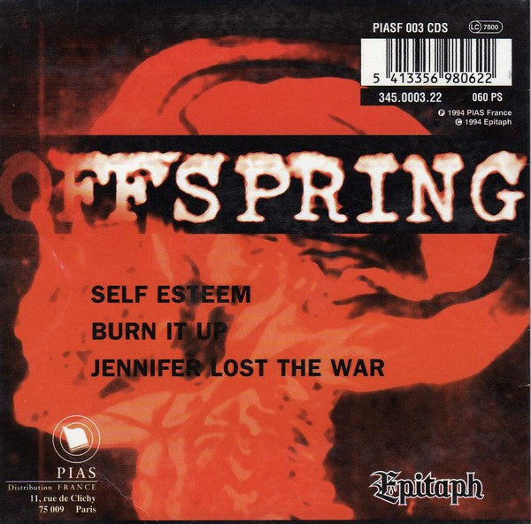 The Offspring : Self Esteem (CD, Single, Car)