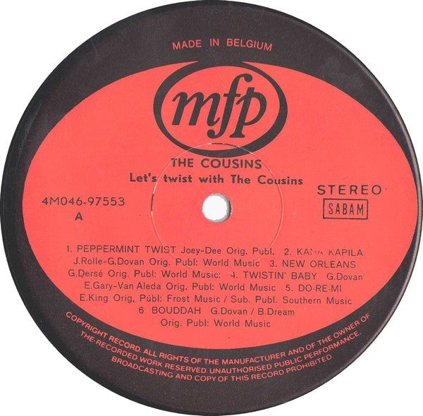 The Cousins : Let's Twist With The Cousins (LP)