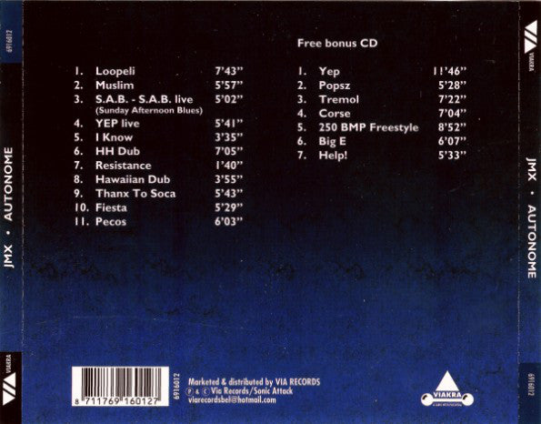 JMX : Autonome (2xCD, Album)