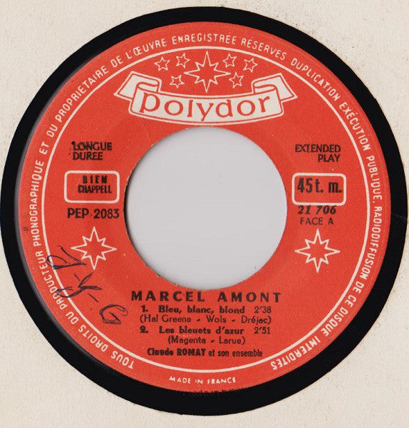 Marcel Amont : -12- Bleu, Blanc, Blond (7", EP)