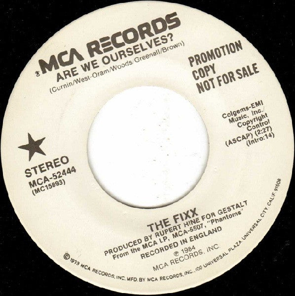 The Fixx : Are We Ourselves? (7", Single, Promo)