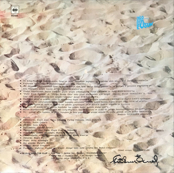 Füsun Önal :  Alo.... Ben Füsun (LP, Album)