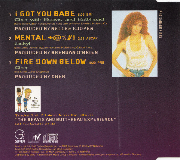 Cher With Beavis & Butt-Head : I Got You Babe (CD, Single)