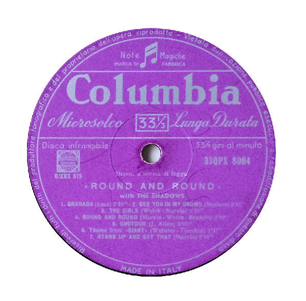 The Shadows : Round And Round With The Shadows (LP, Comp)