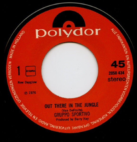 Gruppo Sportivo : Out There In The Jungle (7")