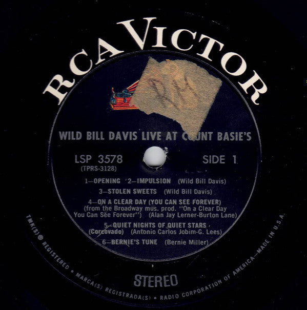 Wild Bill Davis : Live At Count Basie's (LP, Album)