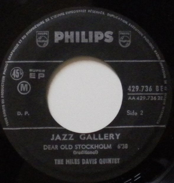 The Miles Davis Quintet : Davis' Cup (7", EP)