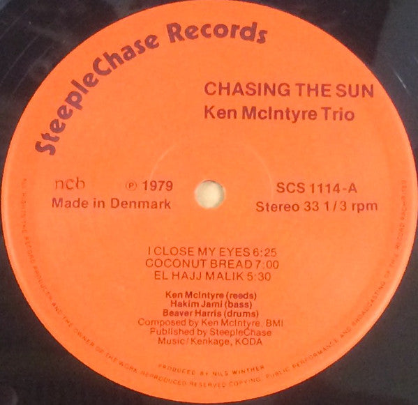 Ken McIntyre Trio : Chasing The Sun (LP, Album)