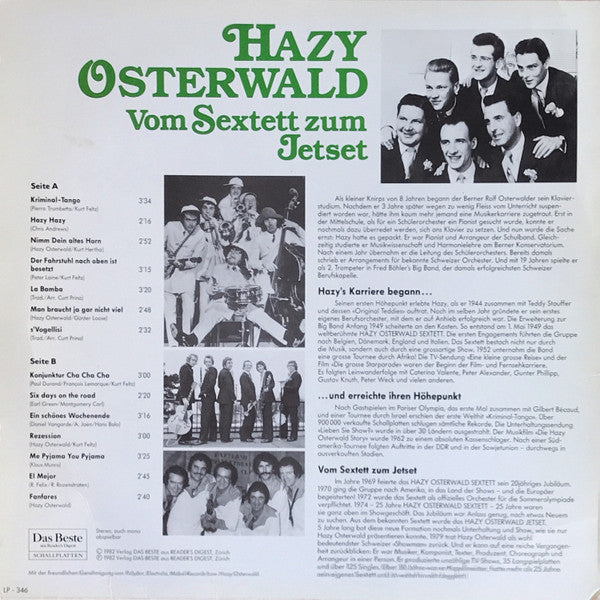 Hazy Osterwald : Vom Sextett Zum Jetset (LP, Comp)