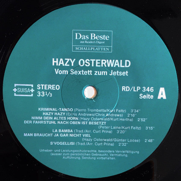Hazy Osterwald : Vom Sextett Zum Jetset (LP, Comp)