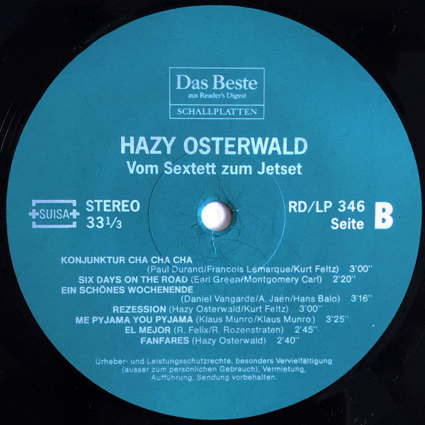 Hazy Osterwald : Vom Sextett Zum Jetset (LP, Comp)