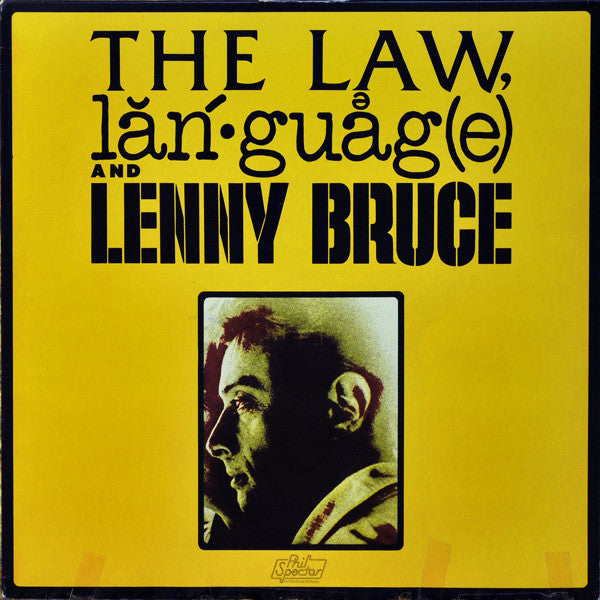 Lenny Bruce : The Law, Language And Lenny Bruce (LP)