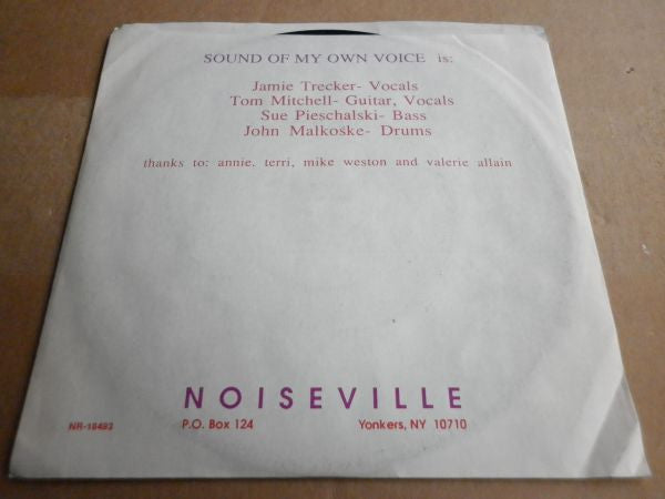 Sound Of My Own Voice : Where's Tommy (7")