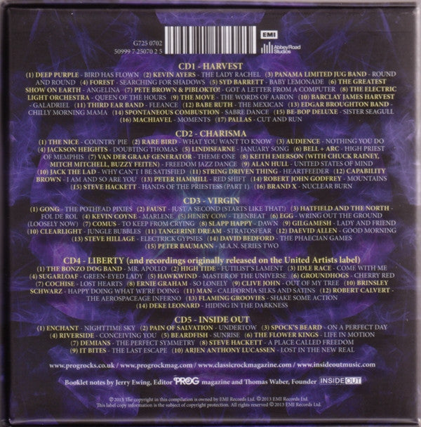 Various : Prog Rocks! (Box + 5xCD, Comp, RM)