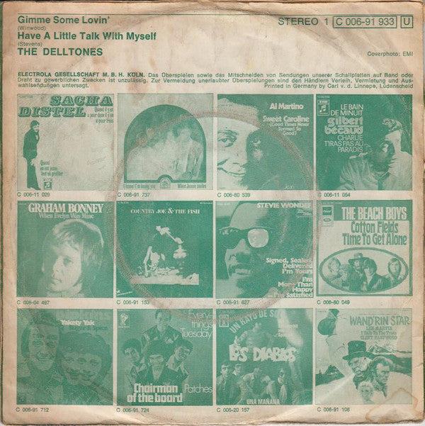The Delltones : Gimme Some Lovin' (7", Single)
