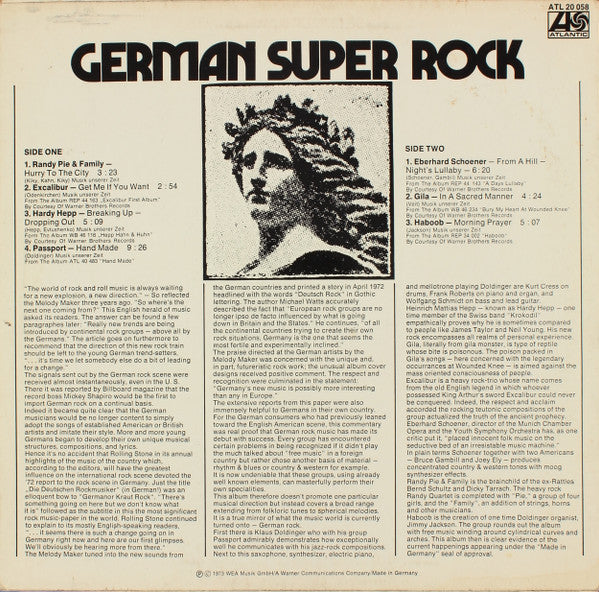 Various : German Super Rock (LP, Comp)