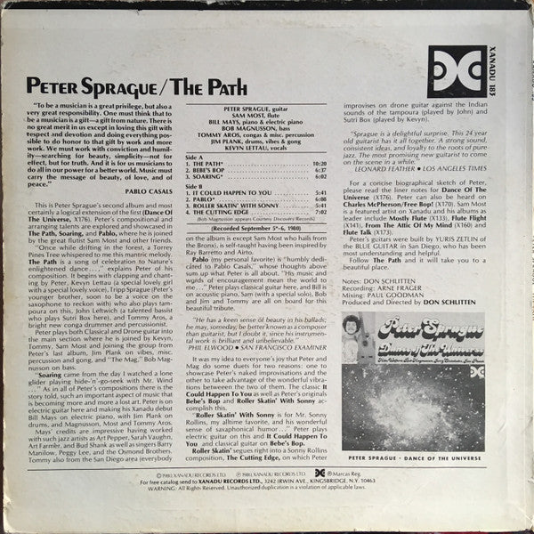 Peter Sprague : The Path (LP, Album)