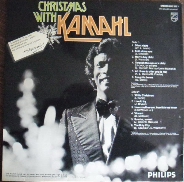Kamahl : Christmas With Kamahl (LP, Album)