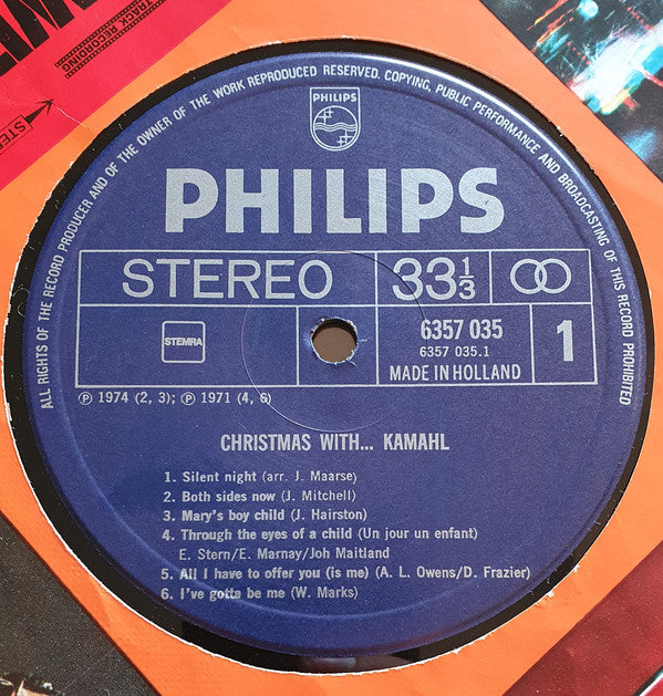Kamahl : Christmas With Kamahl (LP, Album)