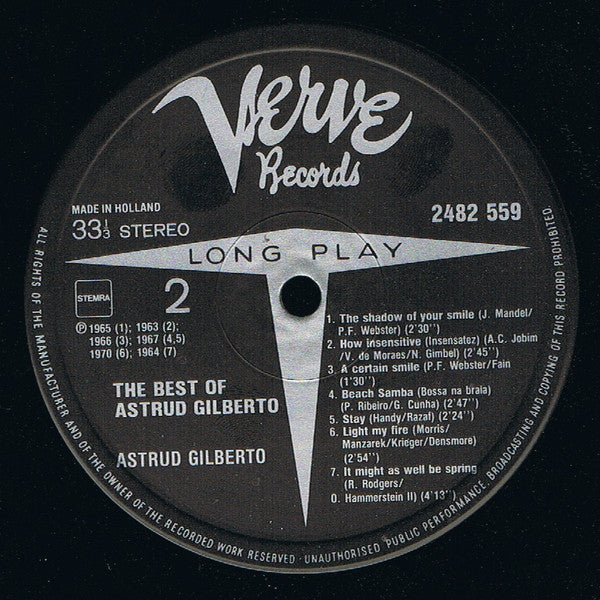 Astrud Gilberto : The Best Of Astrud Gilberto (LP, Comp)