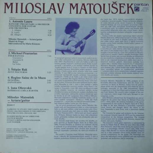 Miloslav Matoušek : Kytara / Guitar (LP)