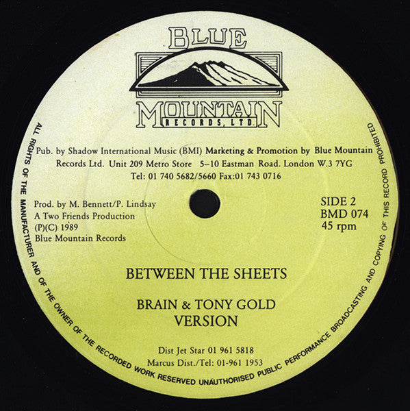 Home T / Upcoming T-Time / Brain & Tony Gold* : Rosa / Between The Sheets (12")