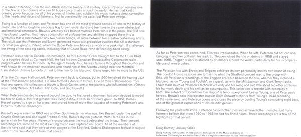 Oscar Peterson : Oscar Peterson's Finest Hour (CD, Comp)