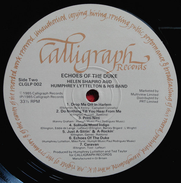 Helen Shapiro, Humphrey Lyttelton : Echoes Of The Duke (LP)
