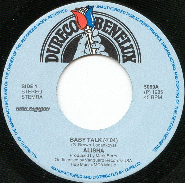 Alisha : Baby Talk (7", Single)