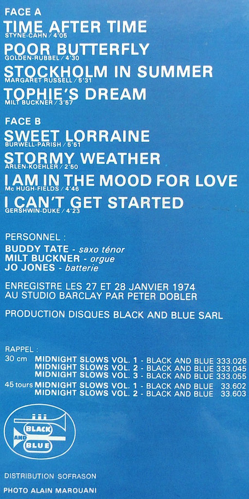 Milt Buckner, Buddy Tate, Jo Jones : Midnight Slows Vol. 4 (LP)