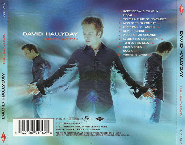 David Hallyday : Révélation (CD, Album)