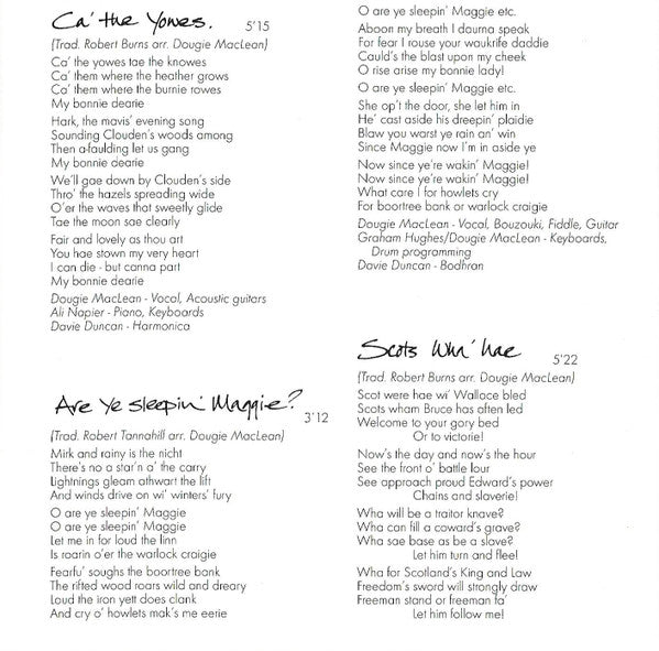 Dougie Maclean : Tribute (CD, Album)