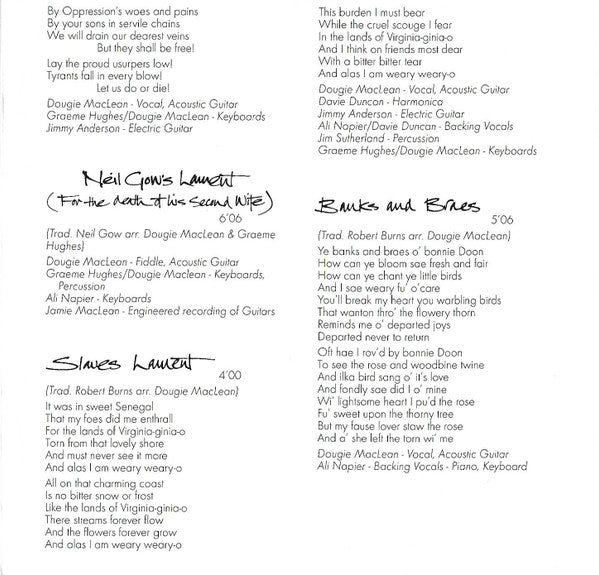 Dougie Maclean : Tribute (CD, Album)