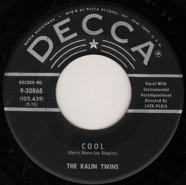 Kalin Twins : Cool (7", Single)
