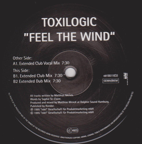 Toxilogic : Feel The Wind (12")