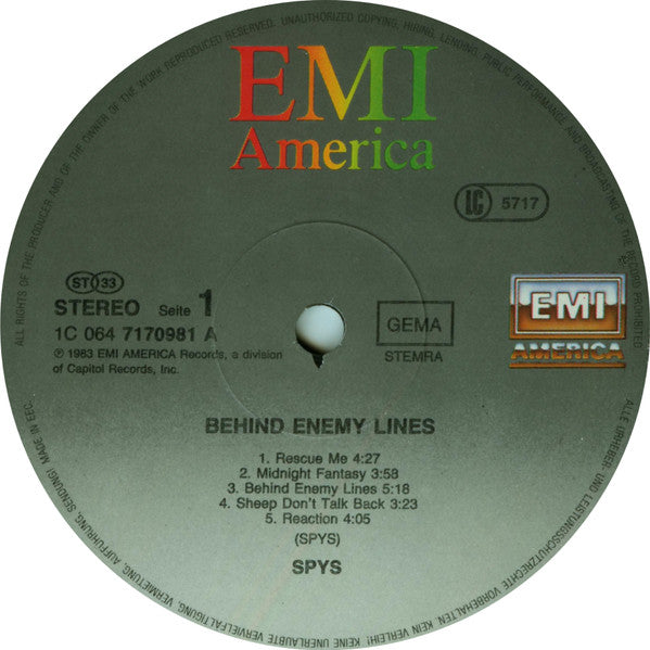 SPYS : Behind Enemy Lines (LP, Album)