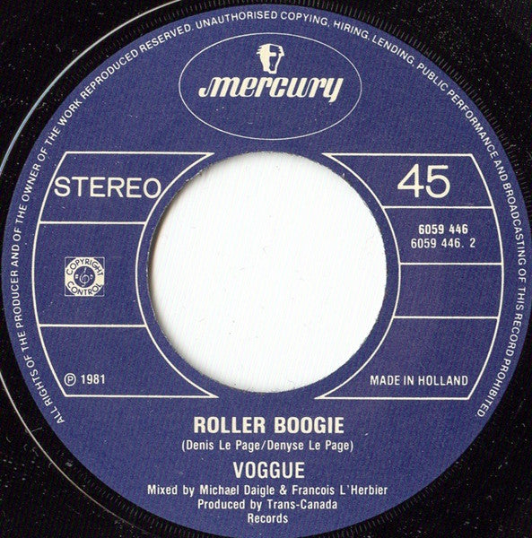 Voggue : Dancin' The Night Away (7", Single)