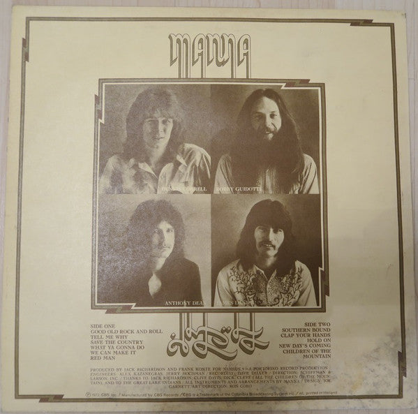 Manna (9) : Manna (LP, Album)