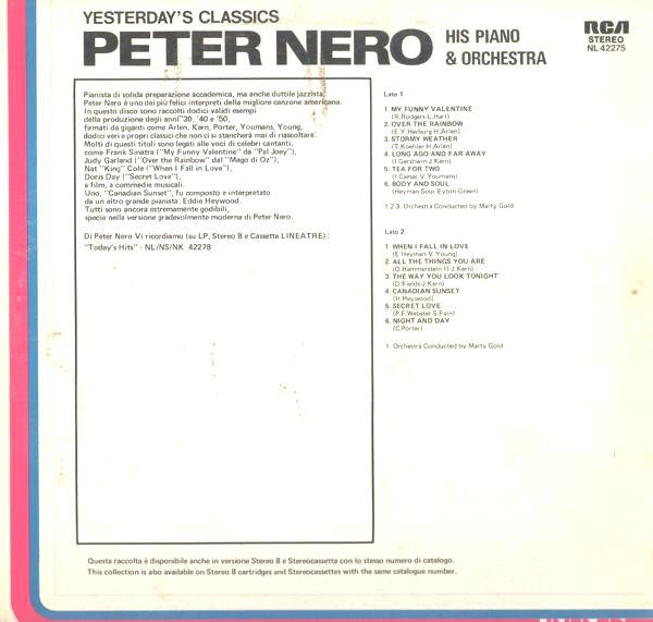 Peter Nero : Yesterday's Classics  (LP, Comp)
